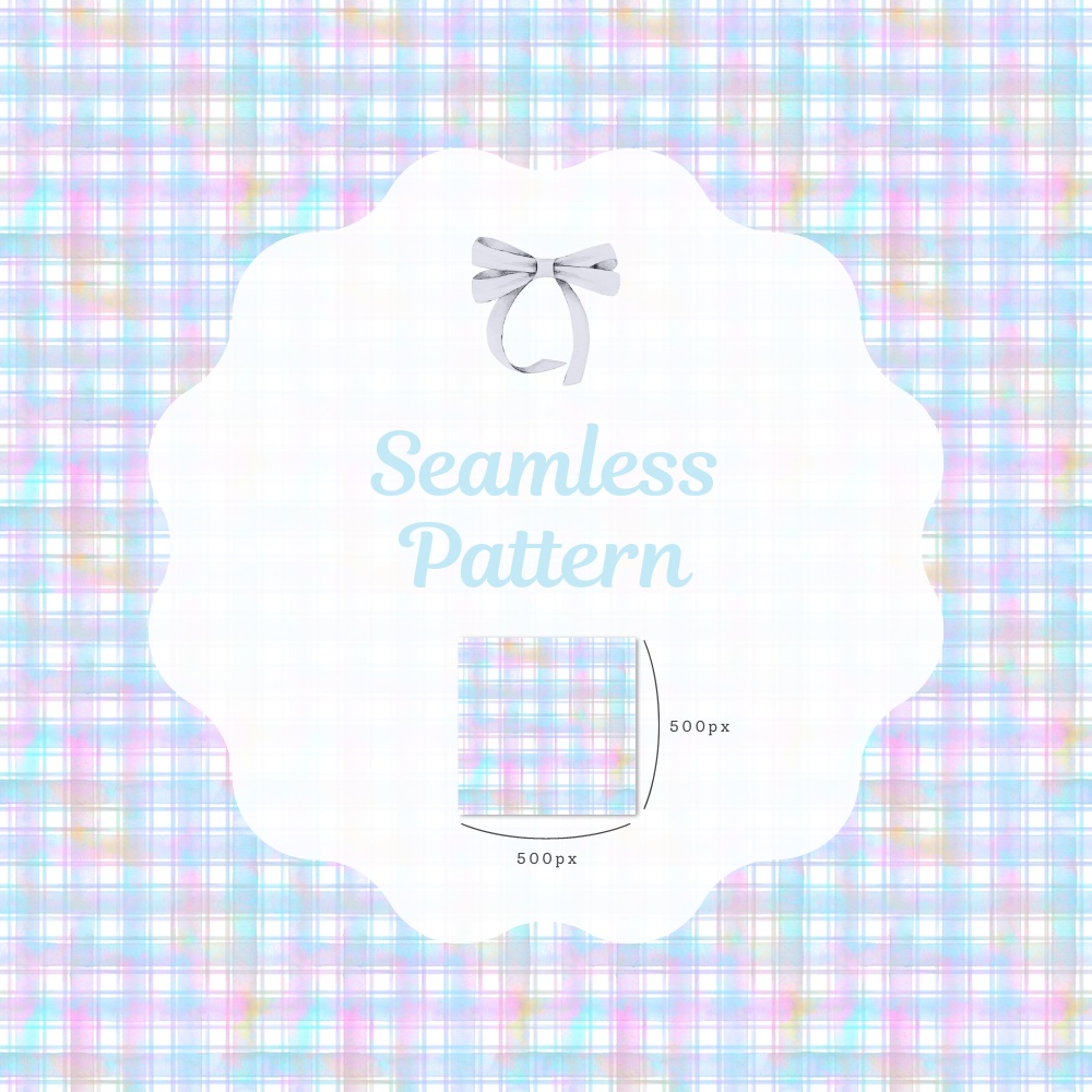 シームレスパターン素材 10枚【チェック①】