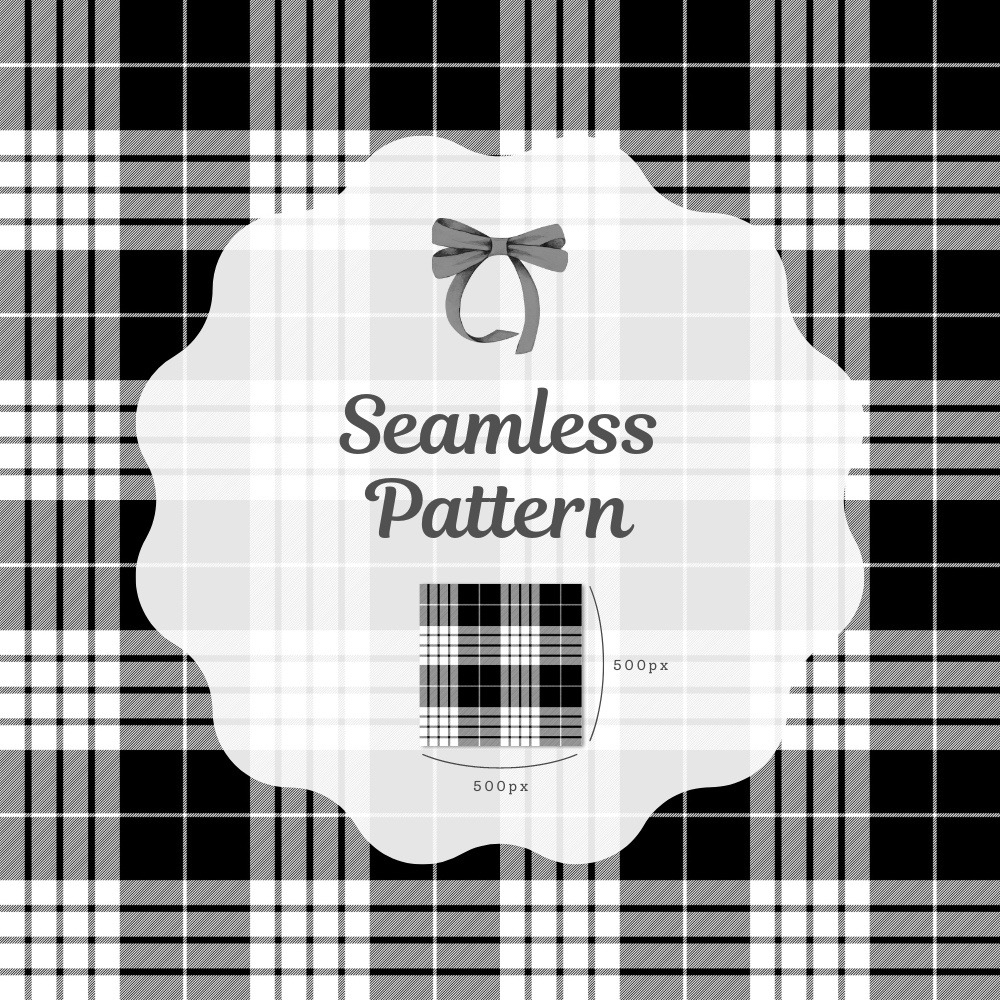 シームレスパターン素材 10枚【チェック②】