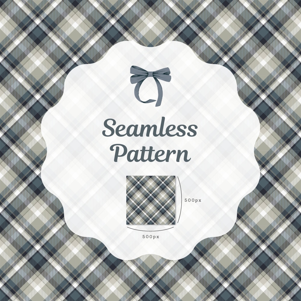 シームレスパターン素材 10枚【チェック②】