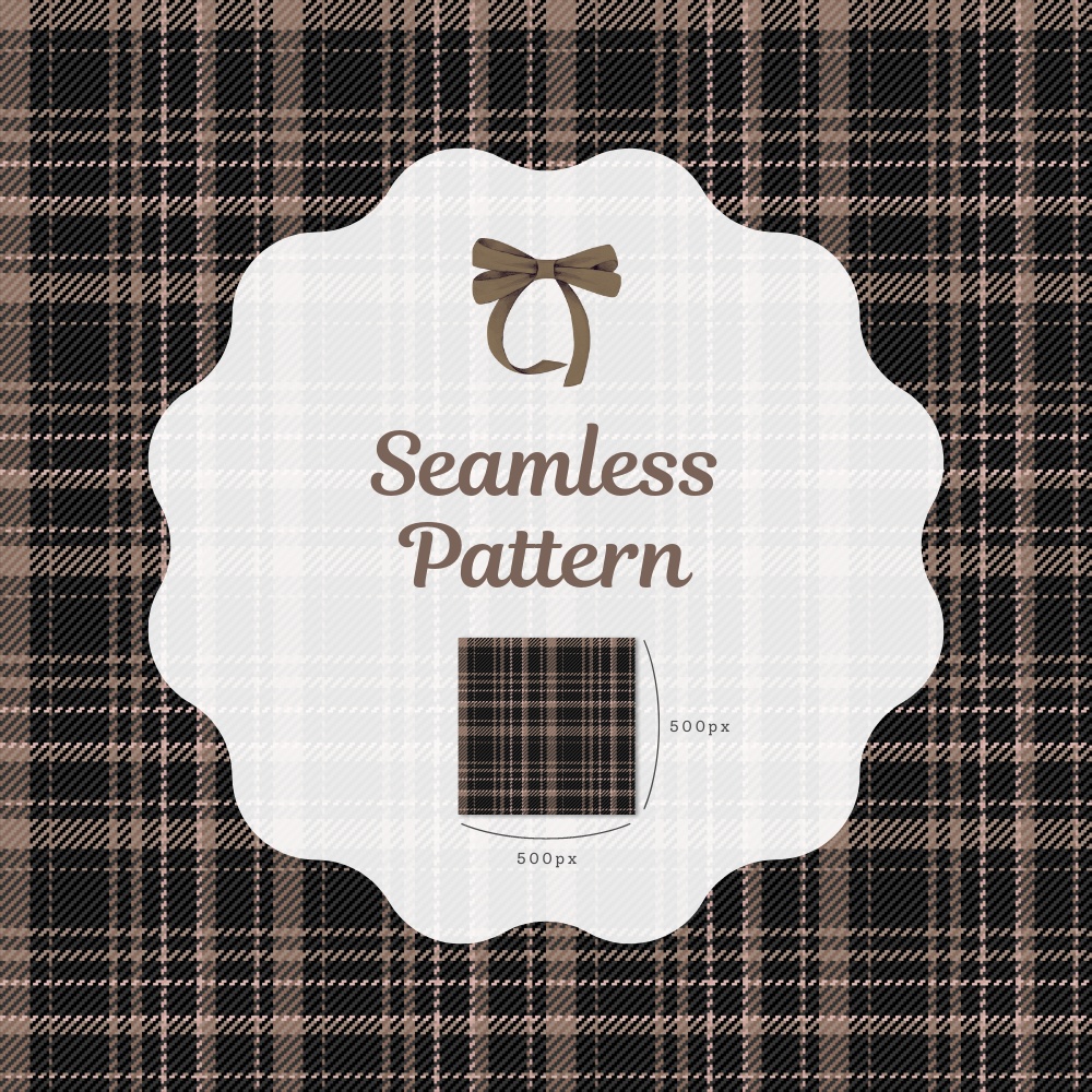 シームレスパターン素材 10枚【チェック②】