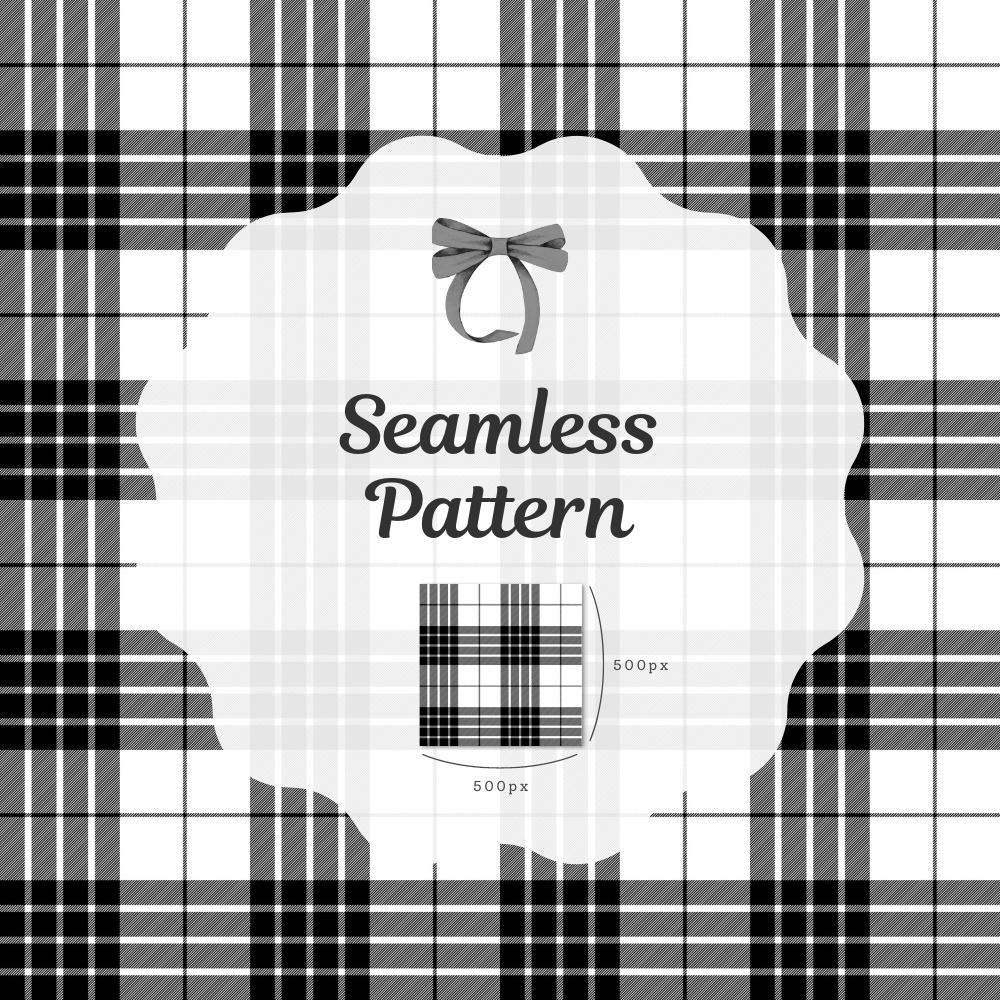 シームレスパターン素材 10枚【チェック②】