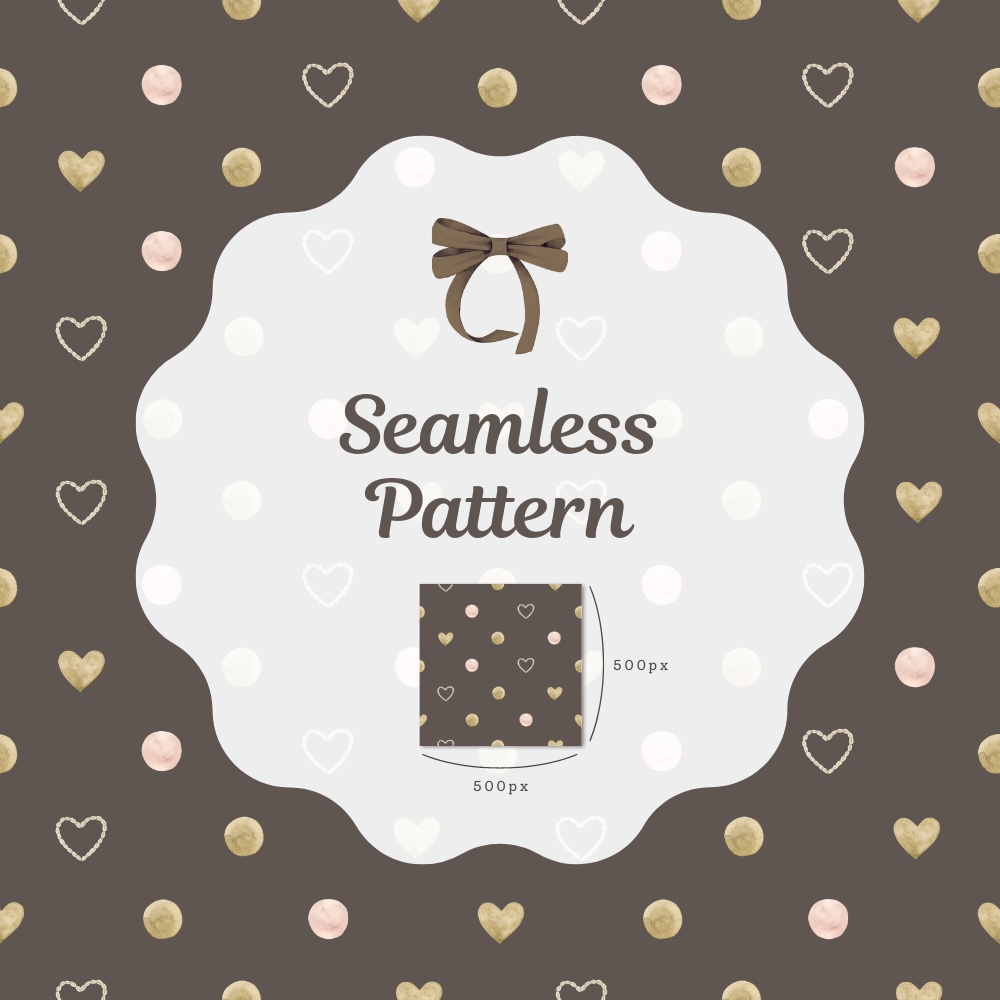 シームレスパターン素材 10枚【ドット①】