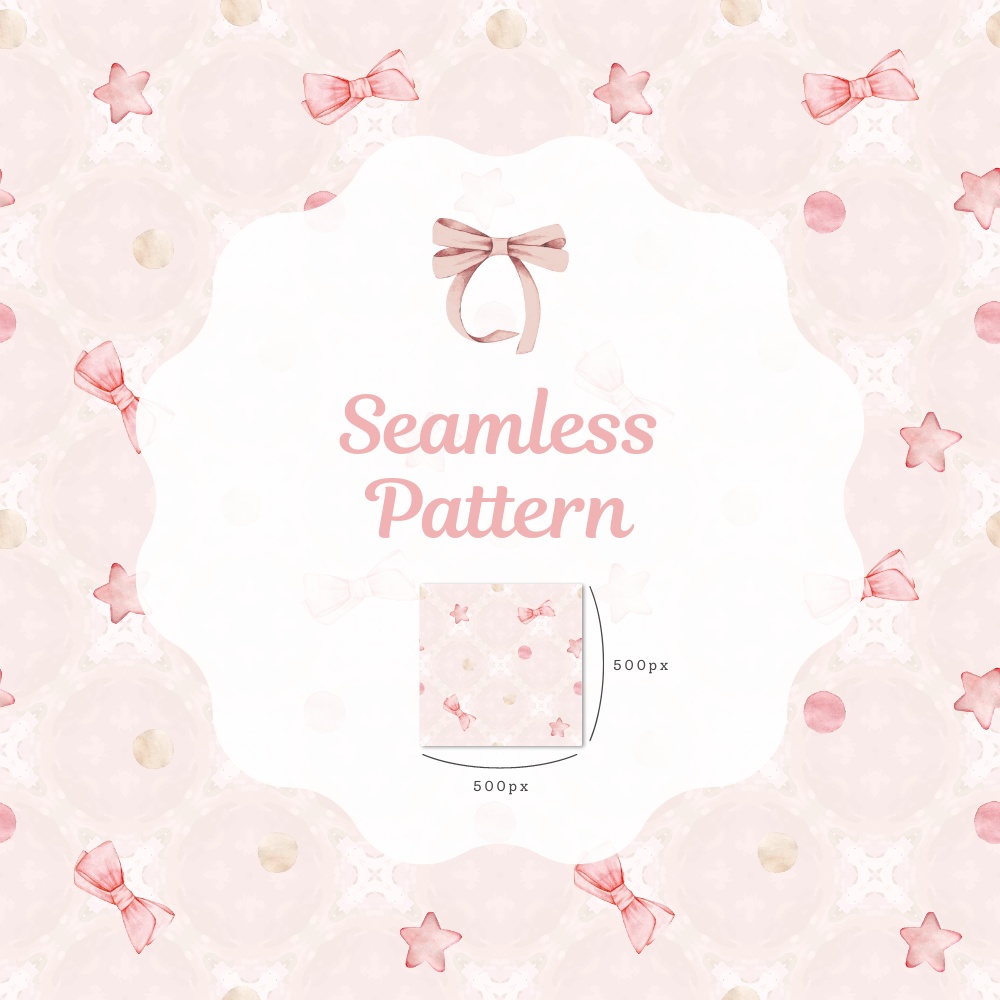 シームレスパターン素材 10枚【ドット①】