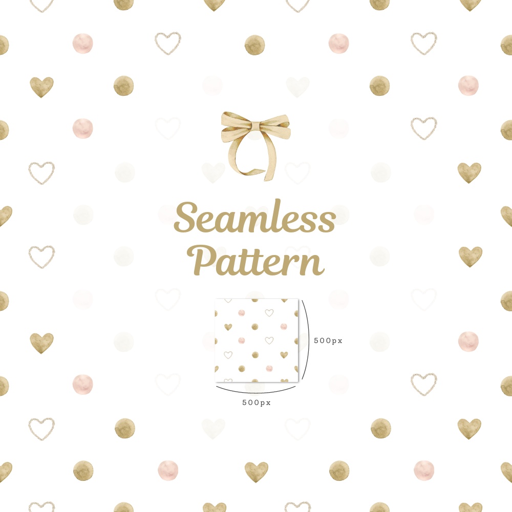 シームレスパターン素材 10枚【ドット①】