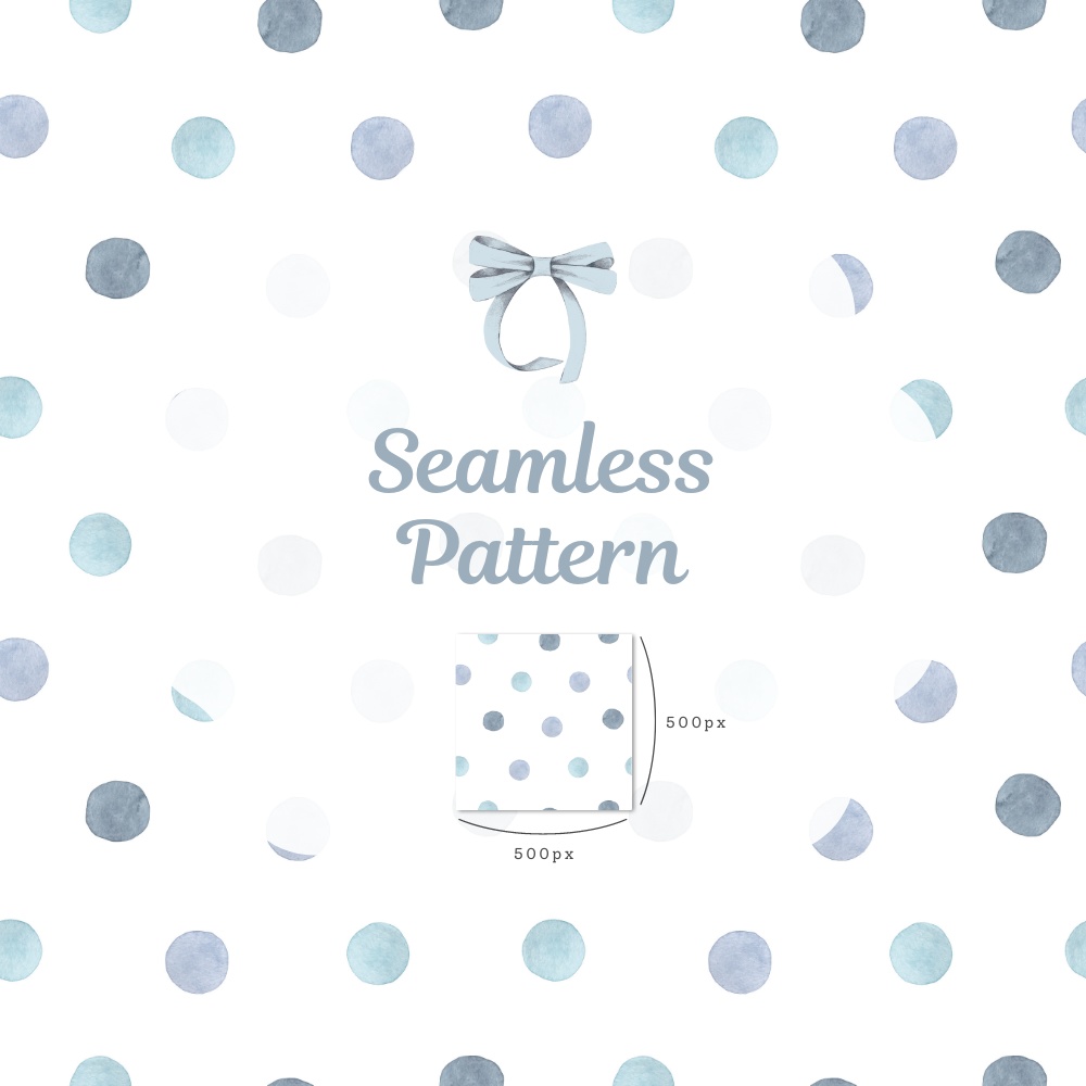 シームレスパターン素材 10枚【ドット①】