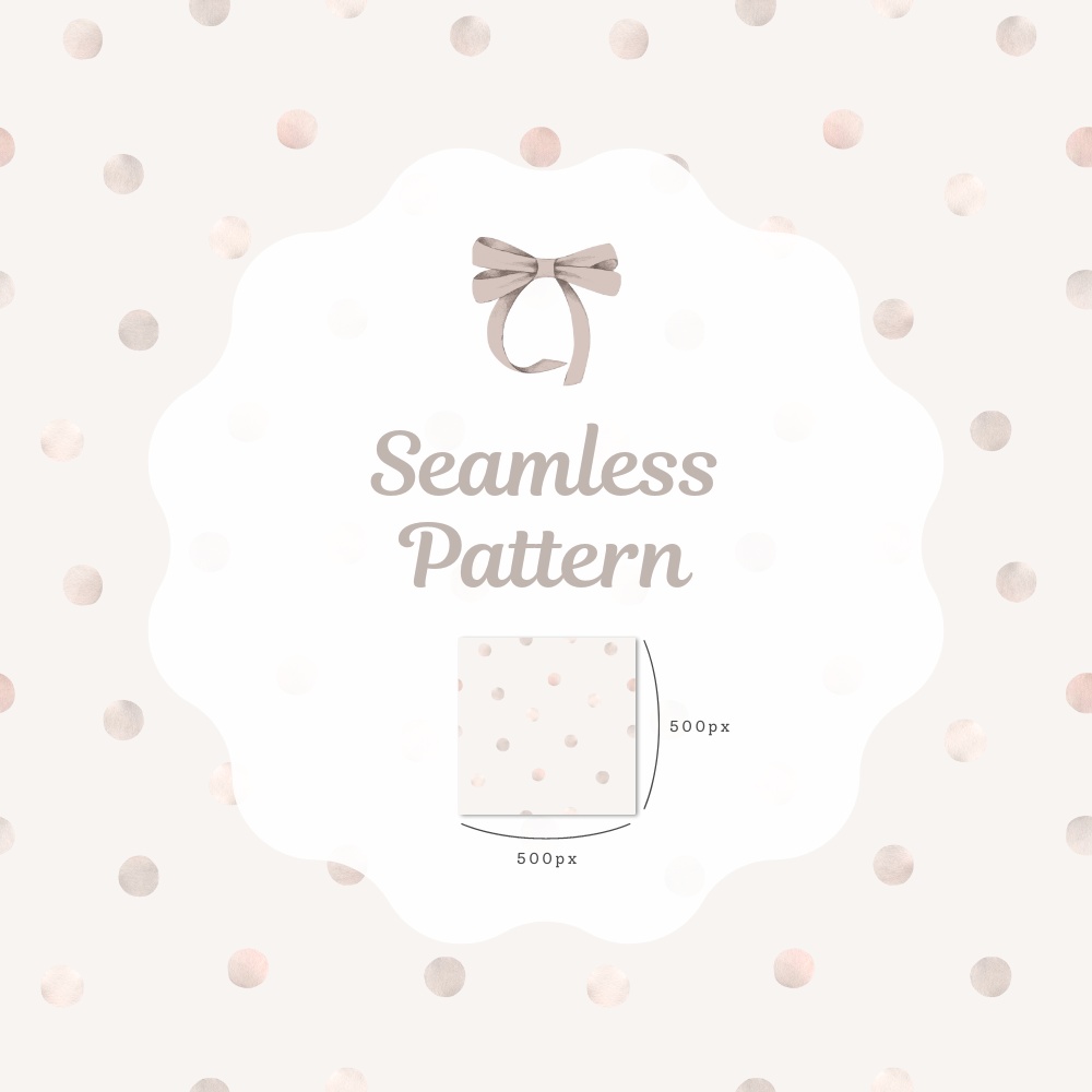 シームレスパターン素材 10枚【ドット①】