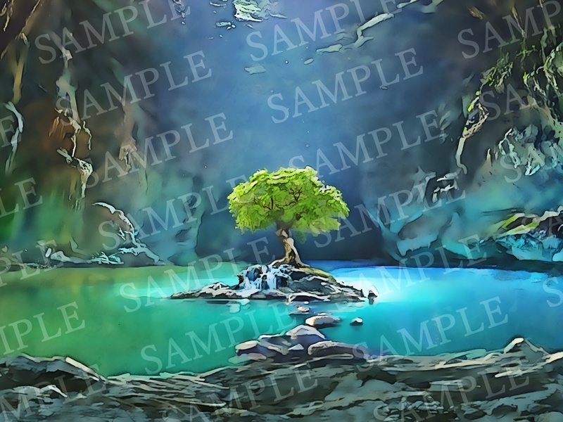 背景イラスト素材【洞窟②】