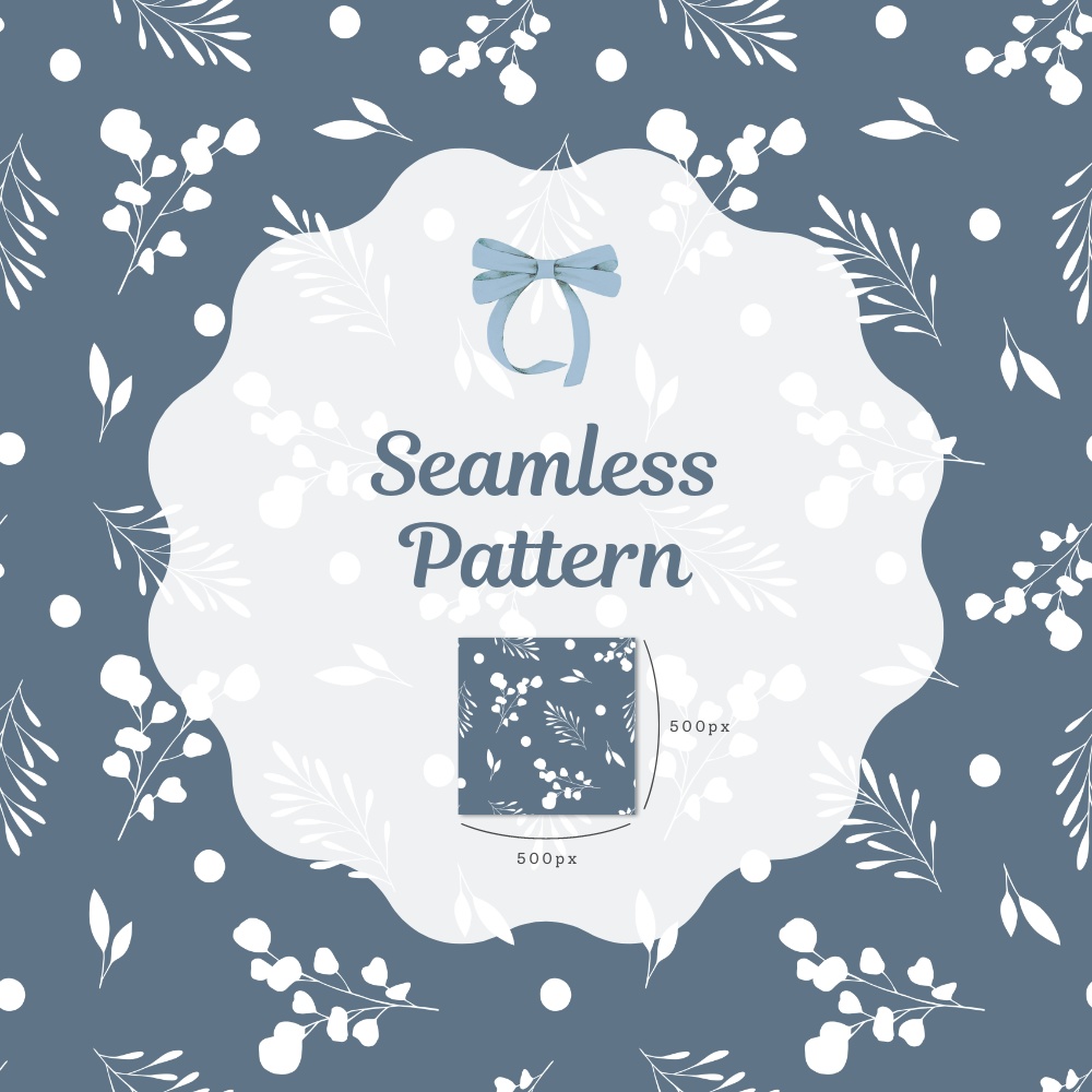 シームレスパターン素材 10枚【ボタニカル①】