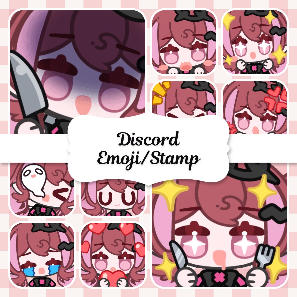 Discordアニメーション絵文字・スタンプ 10種類【悪魔ちゃん】