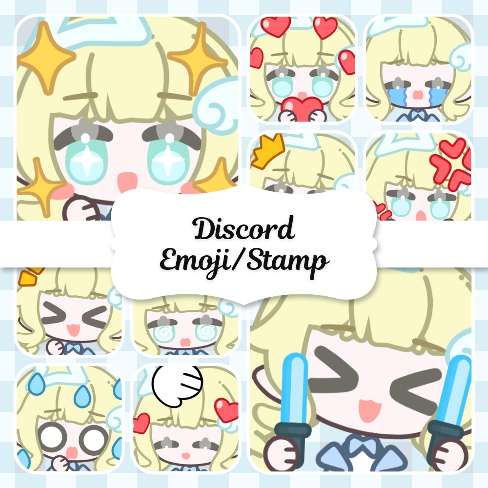 Discordアニメーション絵文字・スタンプ 10種類【天使ちゃん】