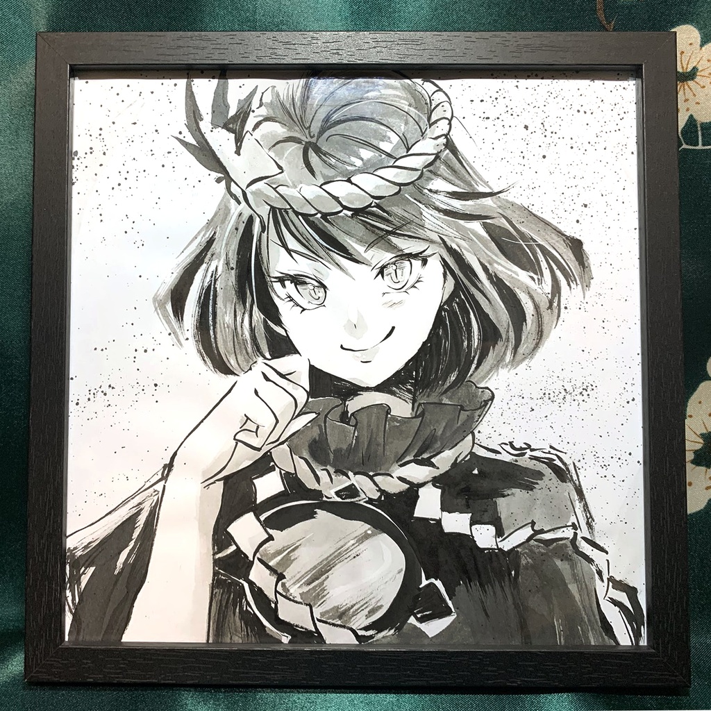 【新作】額装済み　ケント紙手描き　八坂神奈子(20250910)