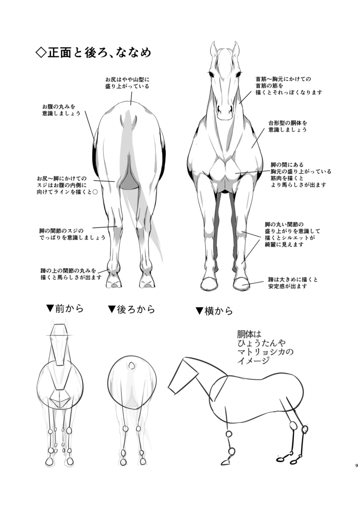 ゲームデザイナーが描く映える馬を描くコツ