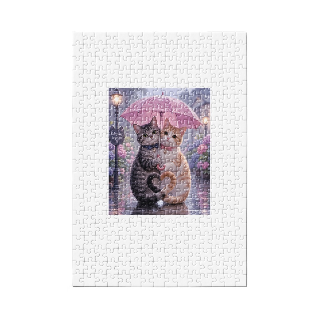 雨の日 猫カップル