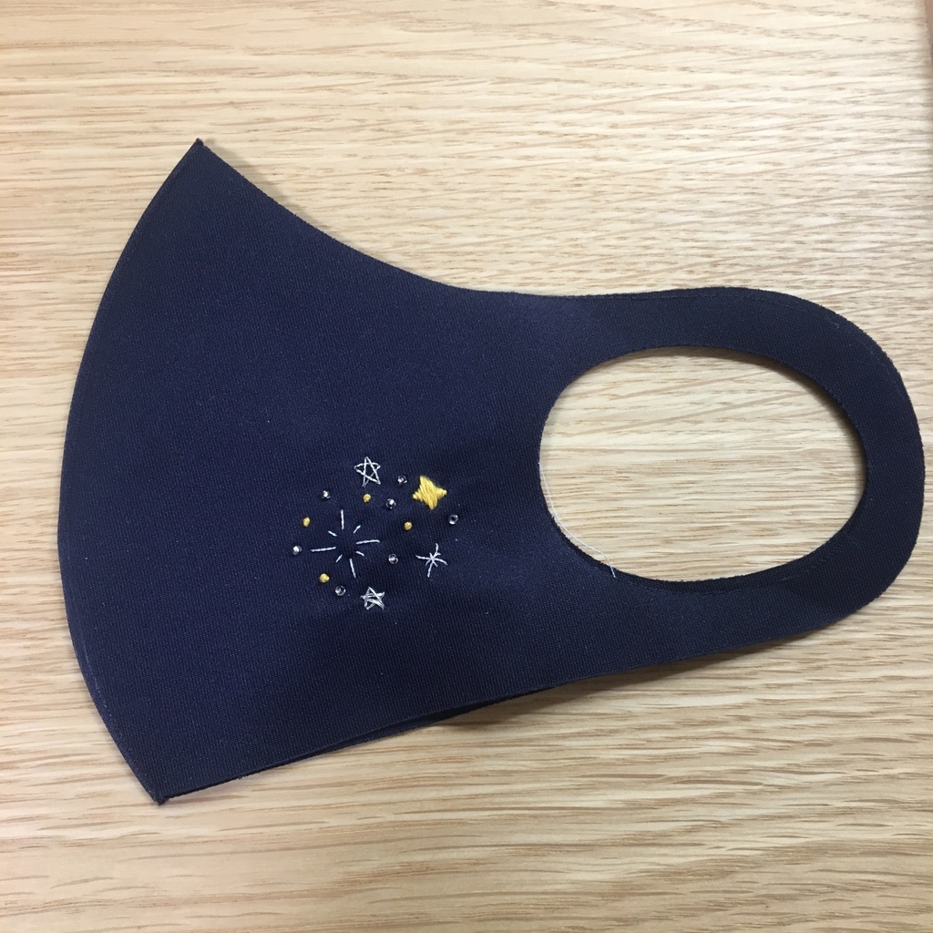 【冬仕様】刺繍マスク（匿名配送）