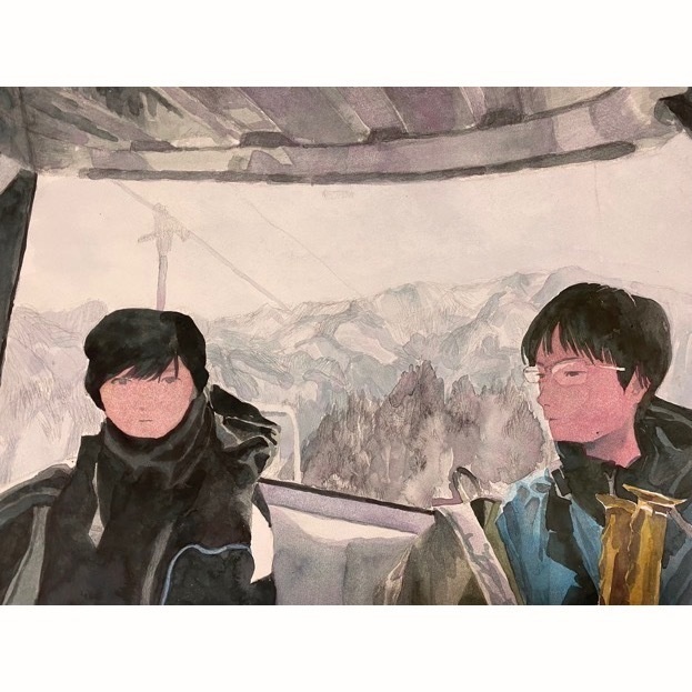原画「スキー」