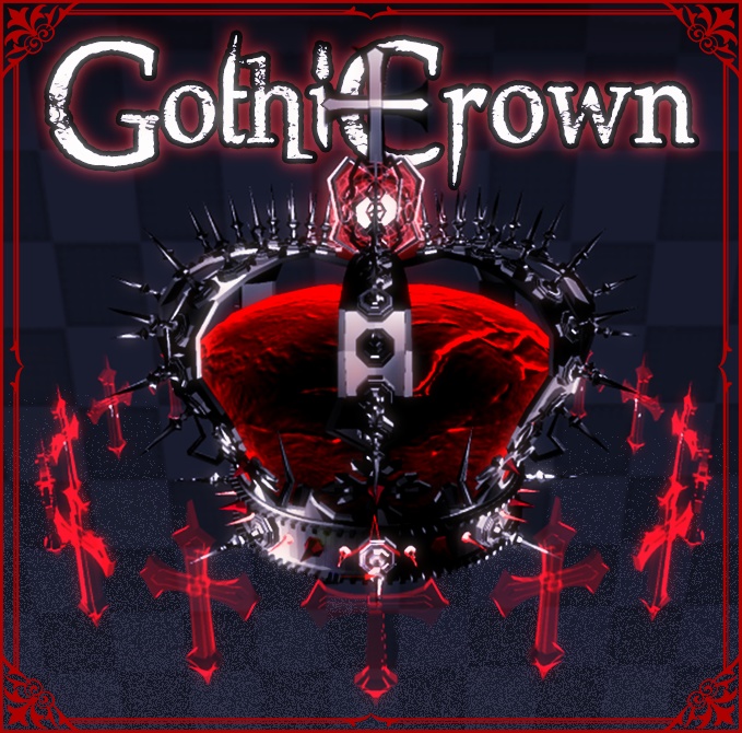 【3Dモデル】GothiCrown【VRChat想定】