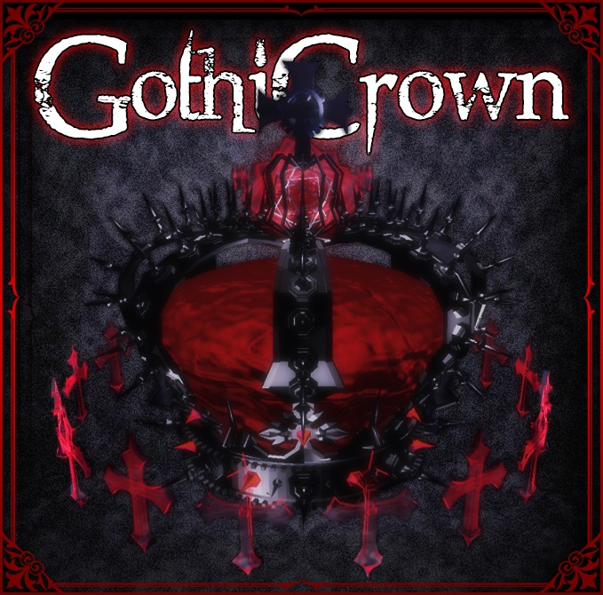 【3Dモデル】GothiCrown【VRChat想定】