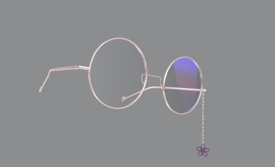 レンズ入り丸めがね