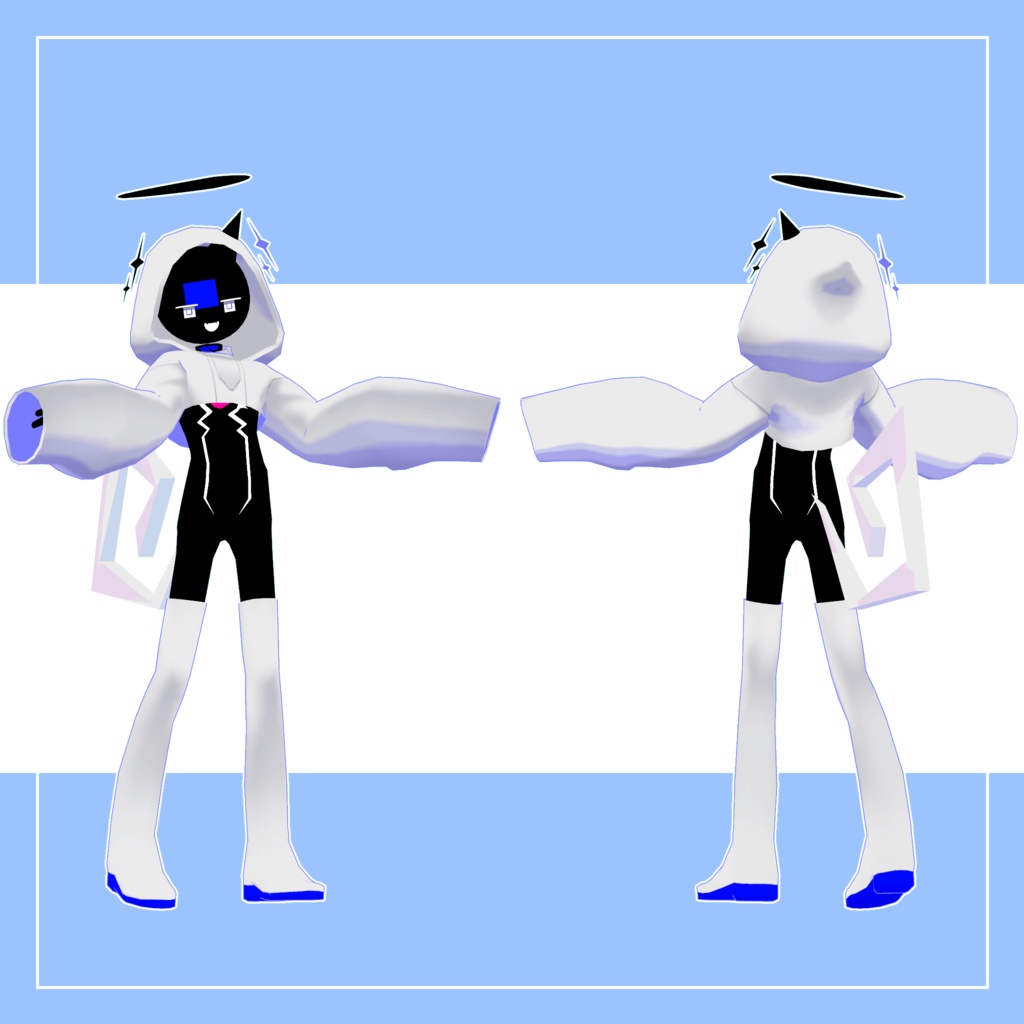 オリジナル3Dモデル「ツキノユウレイ」