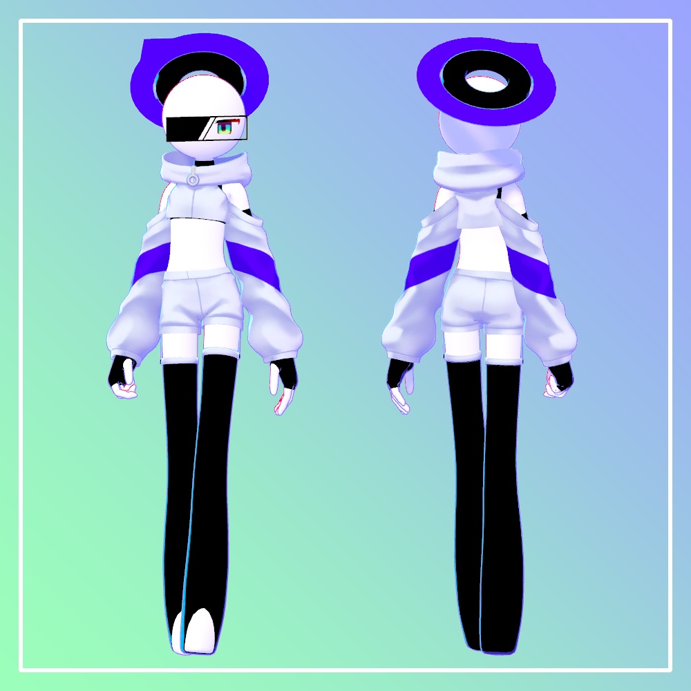 【無料】オリジナル3Dモデル「トクメイさん」