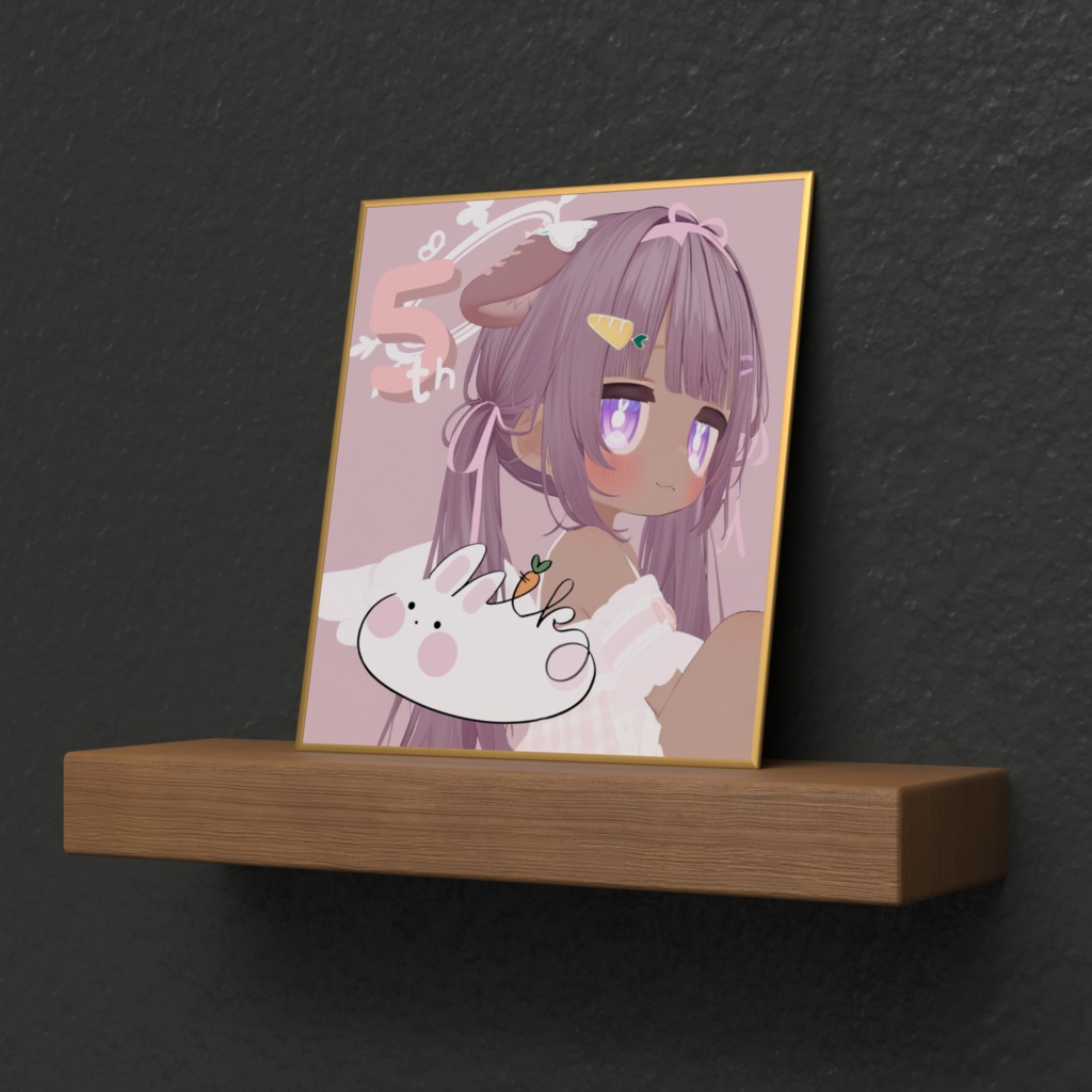 活動5周年記念色紙 サイン付き