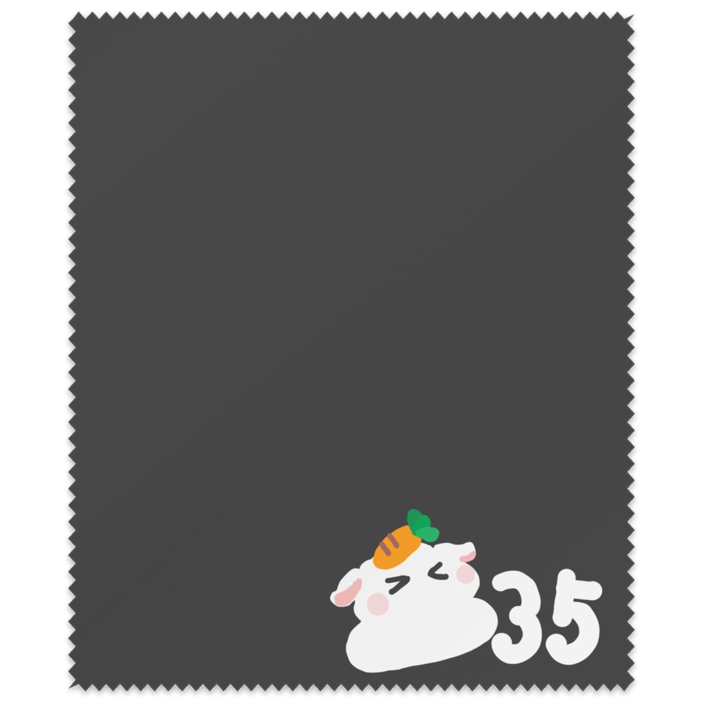 MIKO手描きうさもちぴょんちゃんメガネ拭き