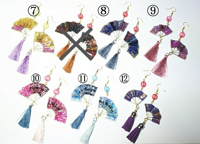 【刀剣乱舞】キャライメージハンドメイドピアス