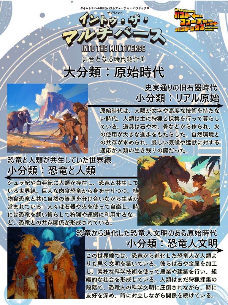 【PDF版】パストフューチャーパラドックス サプリメント イントゥ・ザ・マルチバース