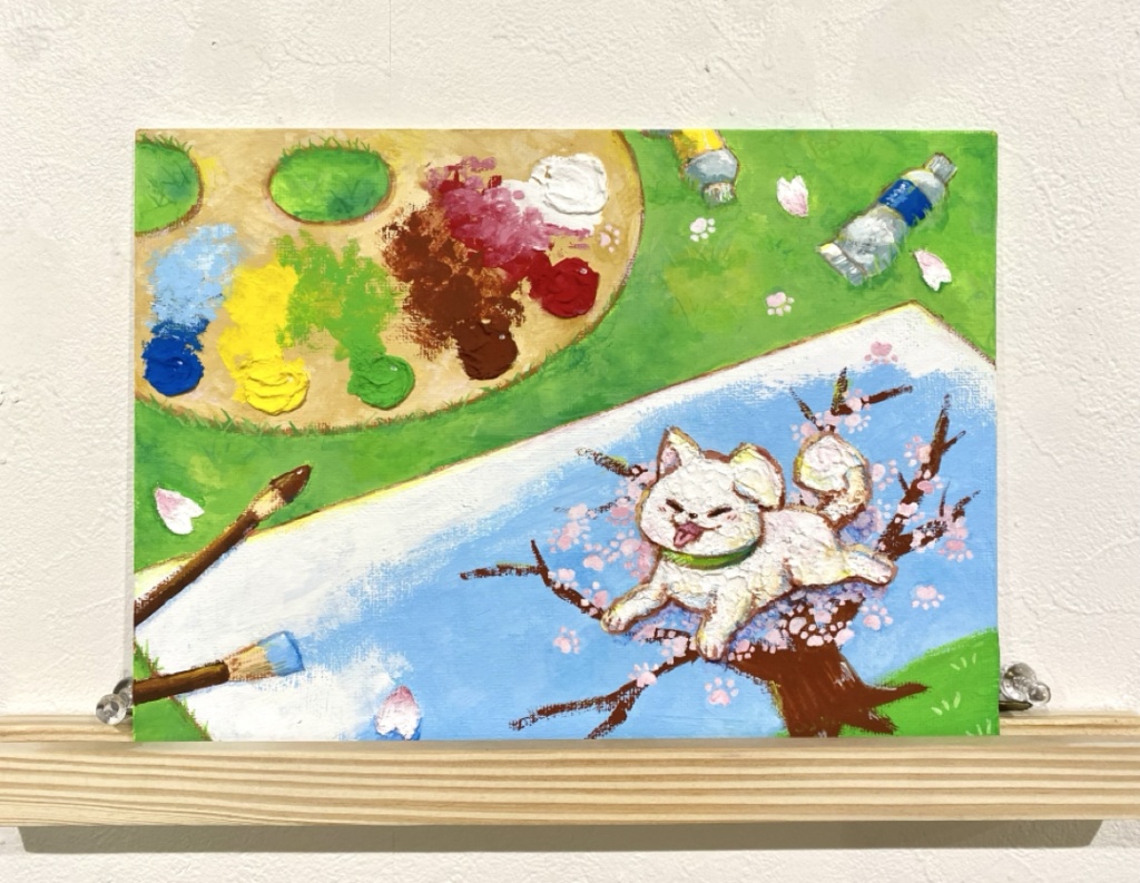 アナログ原画「桜満開」