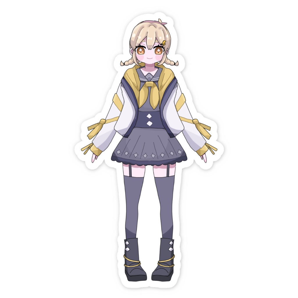 雷坂ゆうなスマホステッカー