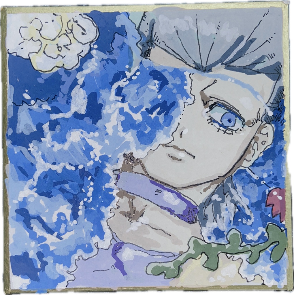 豆色紙 海