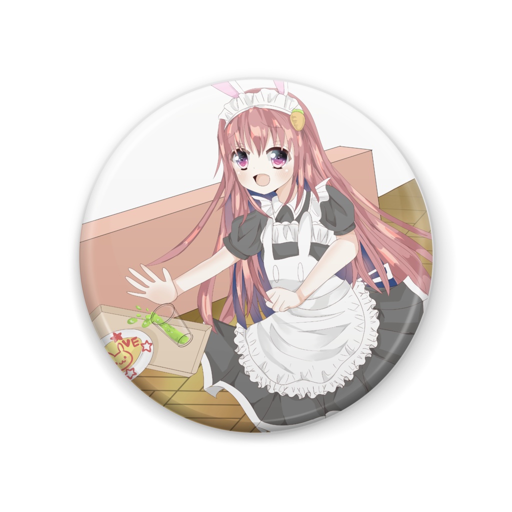 うさメイドバッチ