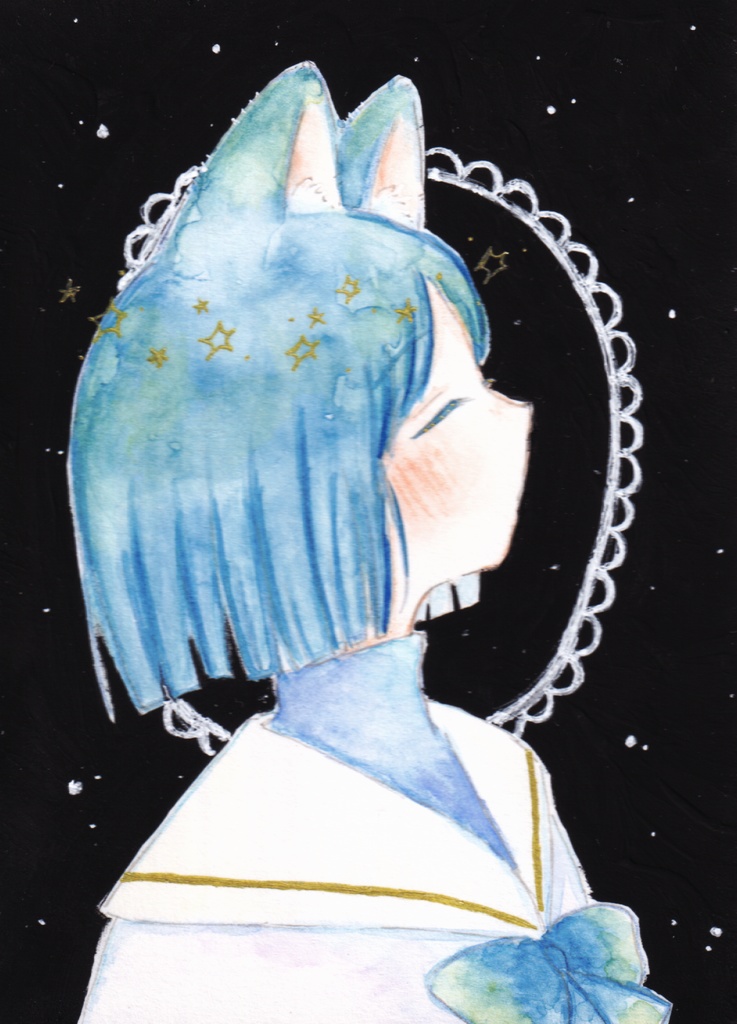 ATC原画【あお展】