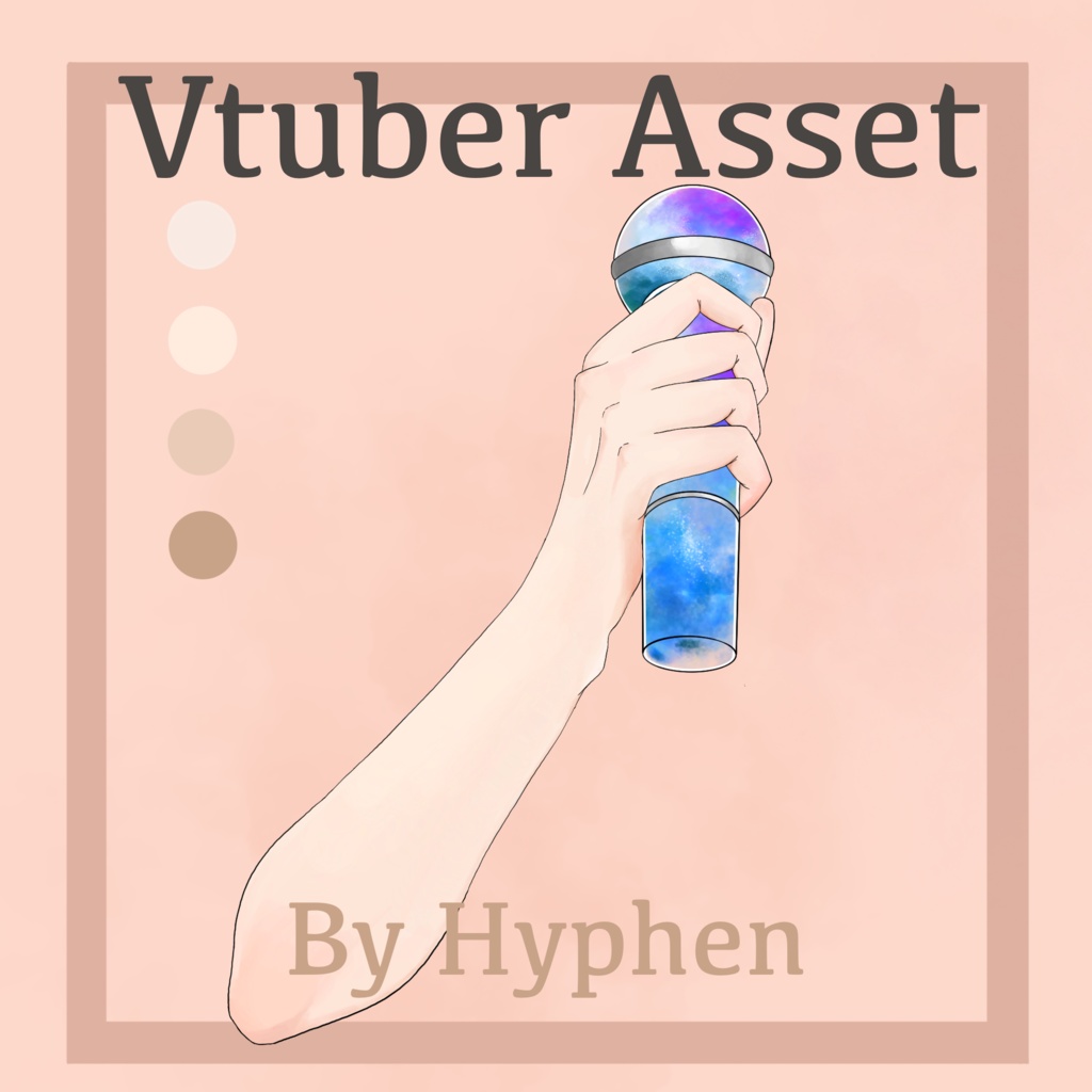 【Vtuber Asset】Hand Holding Microphone