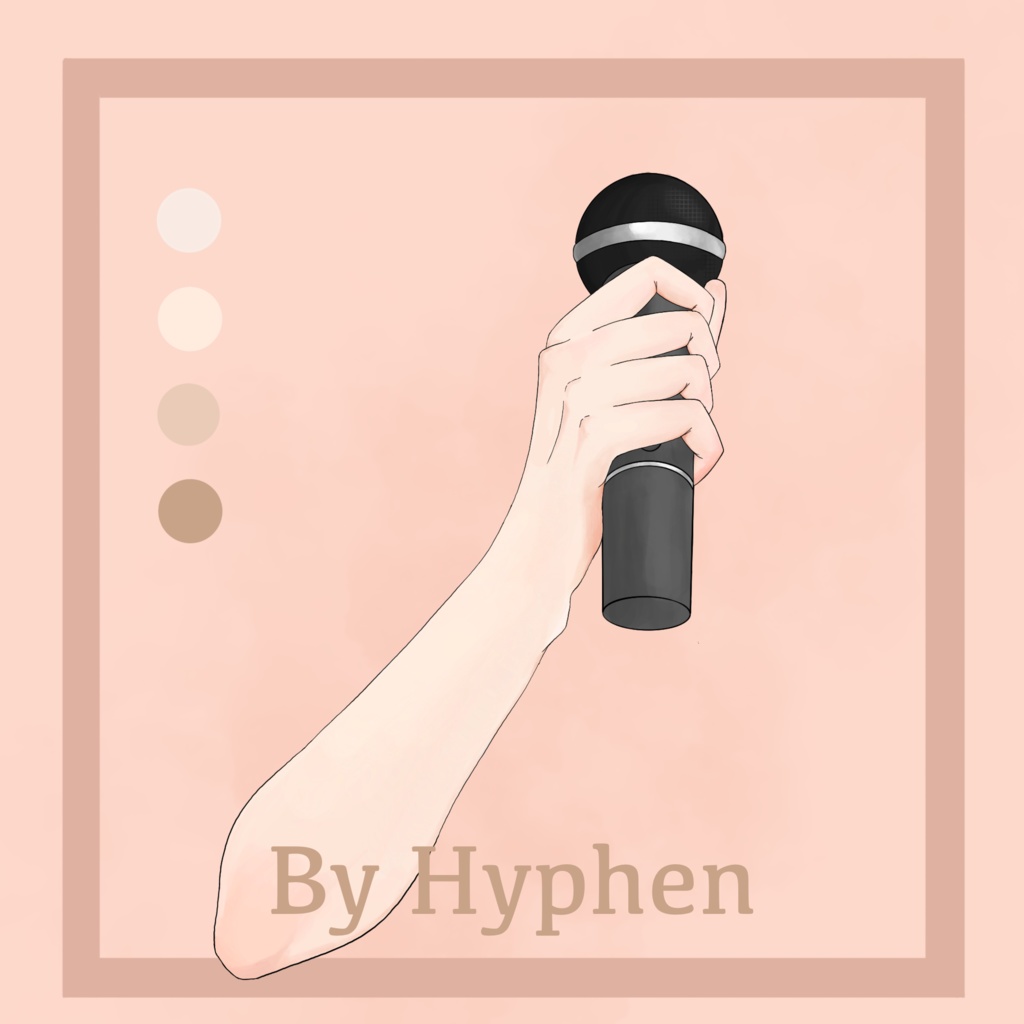 【Vtuber Asset】Hand Holding Microphone