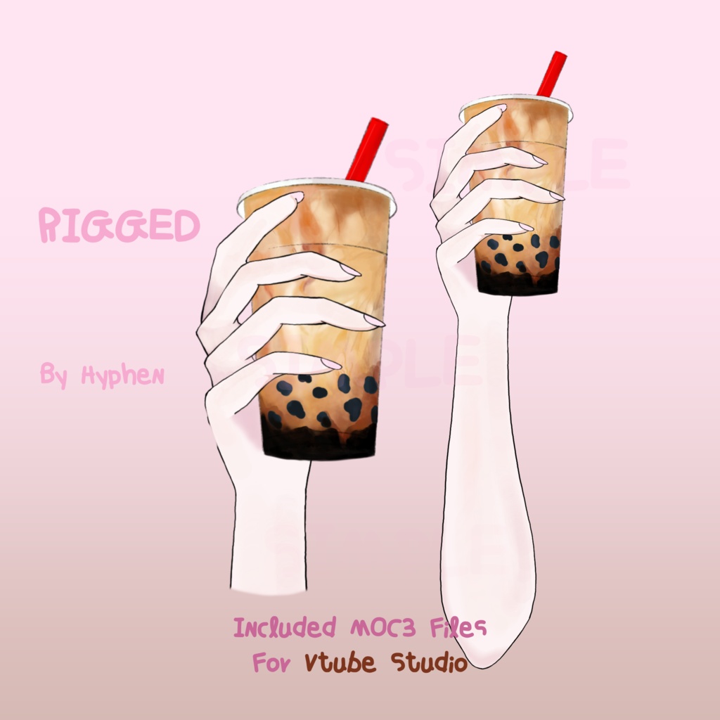 【VTuber Asset】 | Rigged Bubble Milk Tea