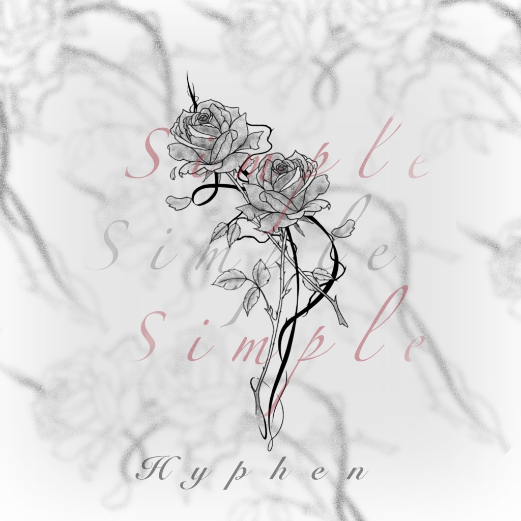 薔薇のタトゥーアバター 「しなの」および自由にカスタマイズ可能なモデル向け。