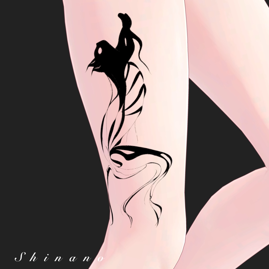 【Cat Tattoo】 猫のタトゥー 4Kテクスチャ 4K Texture