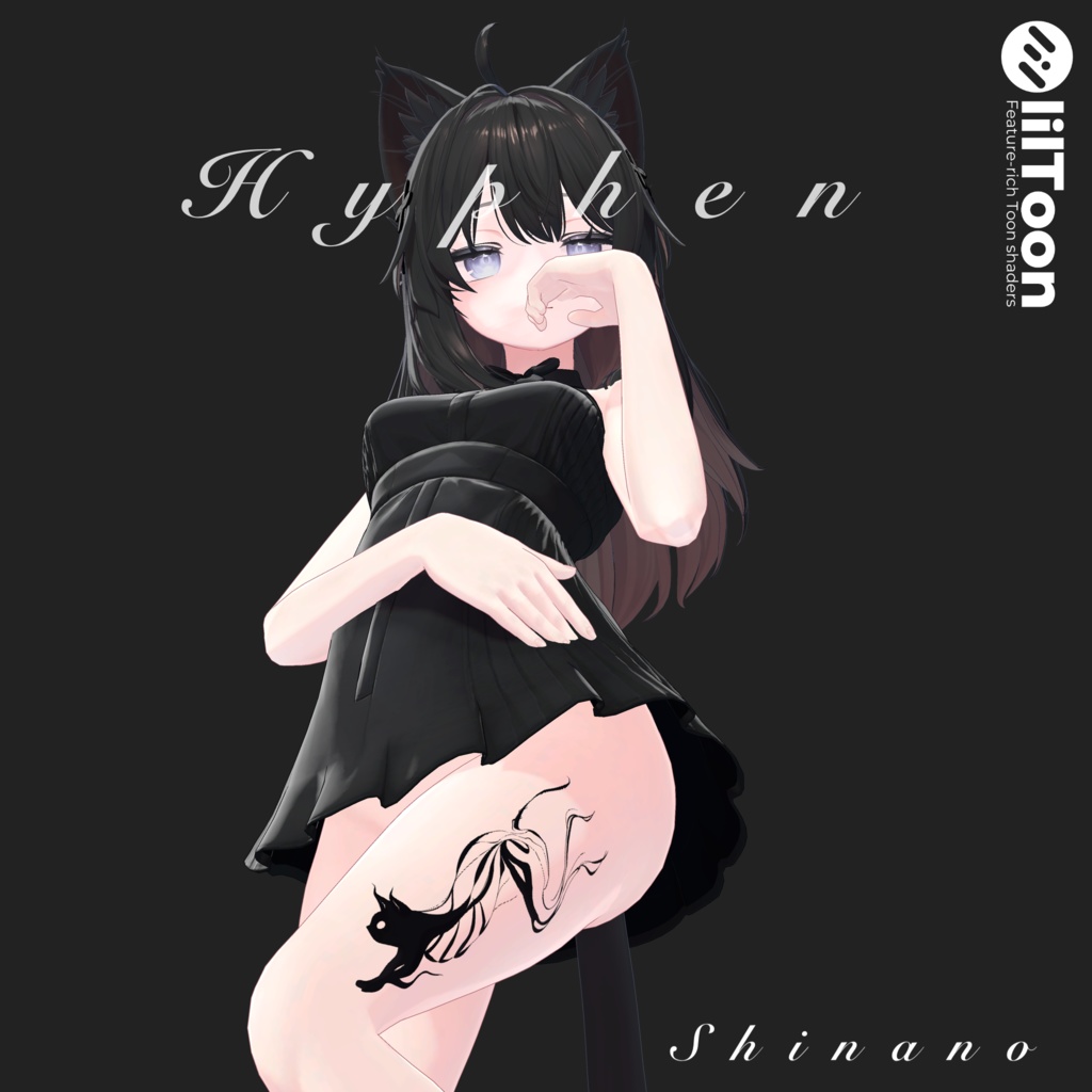 【Cat Tattoo】 猫のタトゥー 4Kテクスチャ 4K Texture