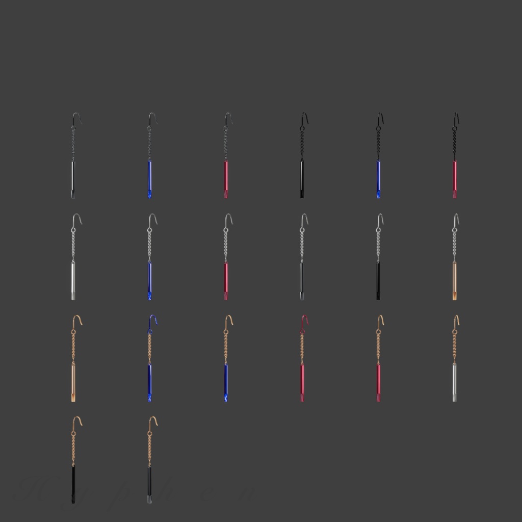 Cylindrus Earring 円筒形のイヤリング