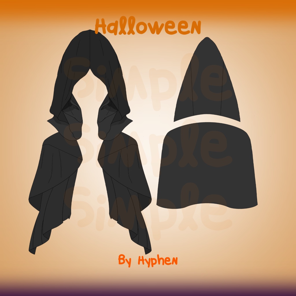 【Vtuber Halloween Asset】 | Black Veil