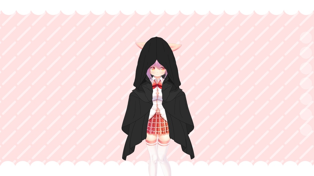 【Vtuber Halloween Asset】 | Black Veil