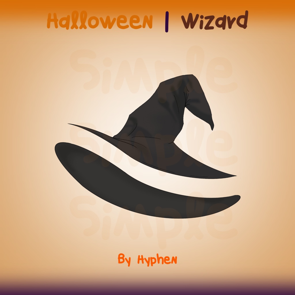 【Vtuber Halloween Asset】 | Witch Hat 魔女の帽子