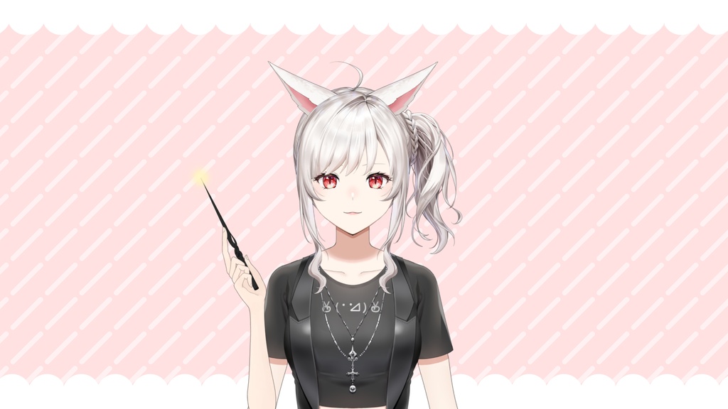 【Vtuber Halloween Asset】 | Hand Holding Wand 魔法の杖を持つ手 ~ 2 wand design 2本のワンドのデザイン