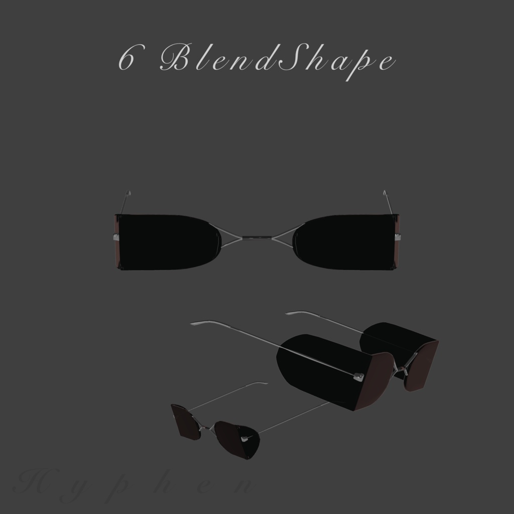 【VRChat向け】シャーロックグラス Sherlock Glasses|ヴィクトリア朝風アンティーク眼鏡 V1.1