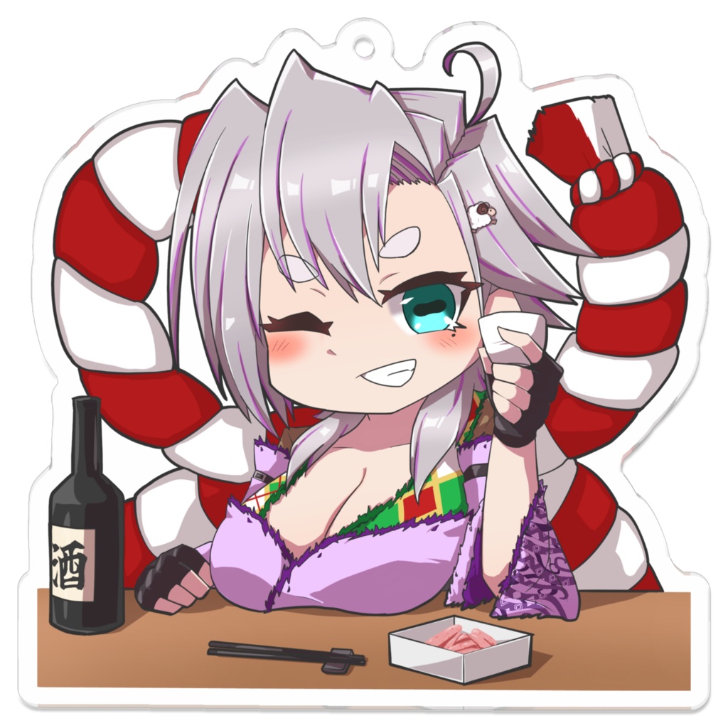 ららめか ざらめ-オリジナルアクリルキーホルダー