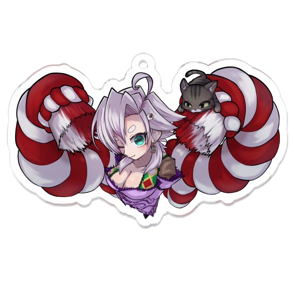 ららめか ざらめ-オリジナルアクリルキーホルダー