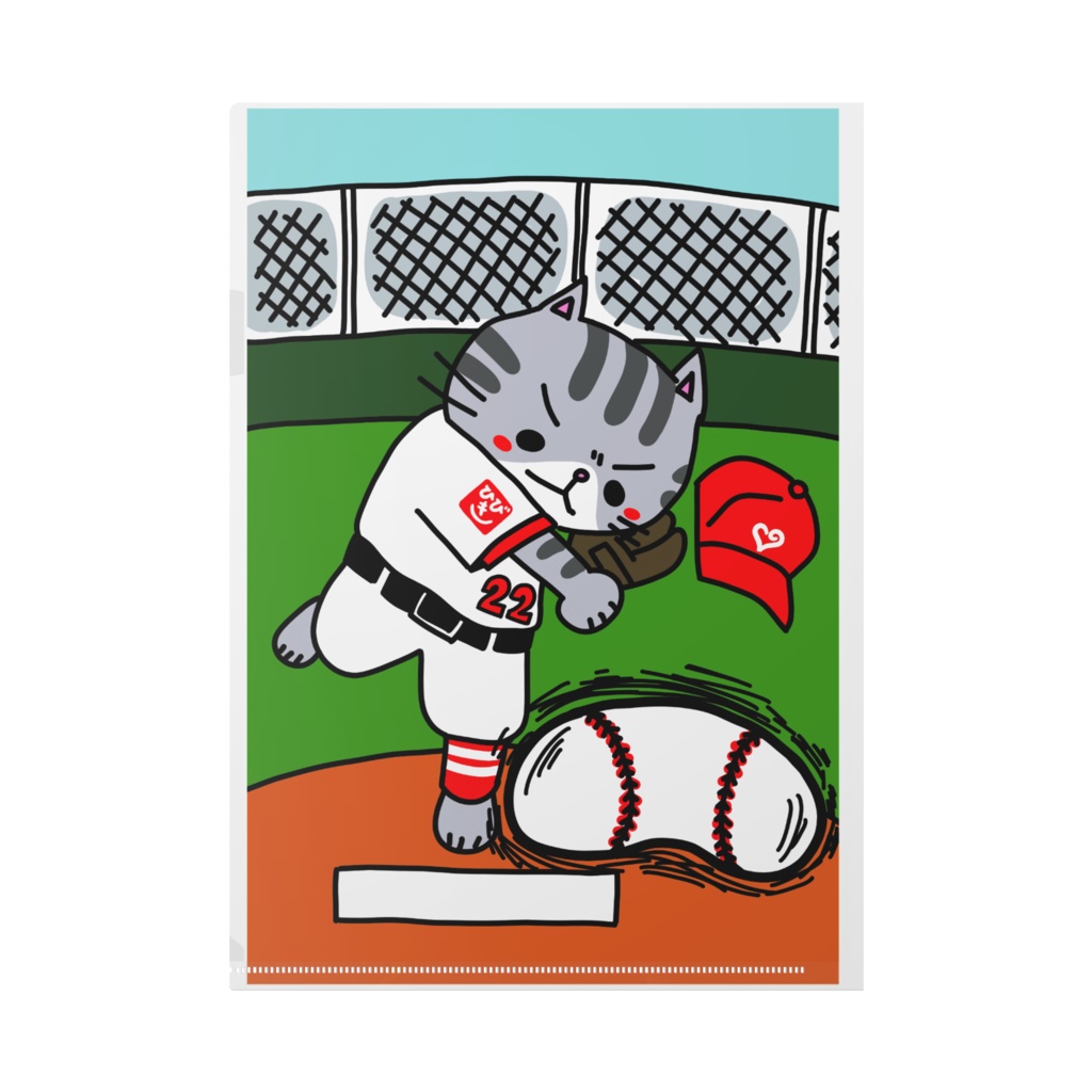 宇宙飛行士&野球選手クリアファイル