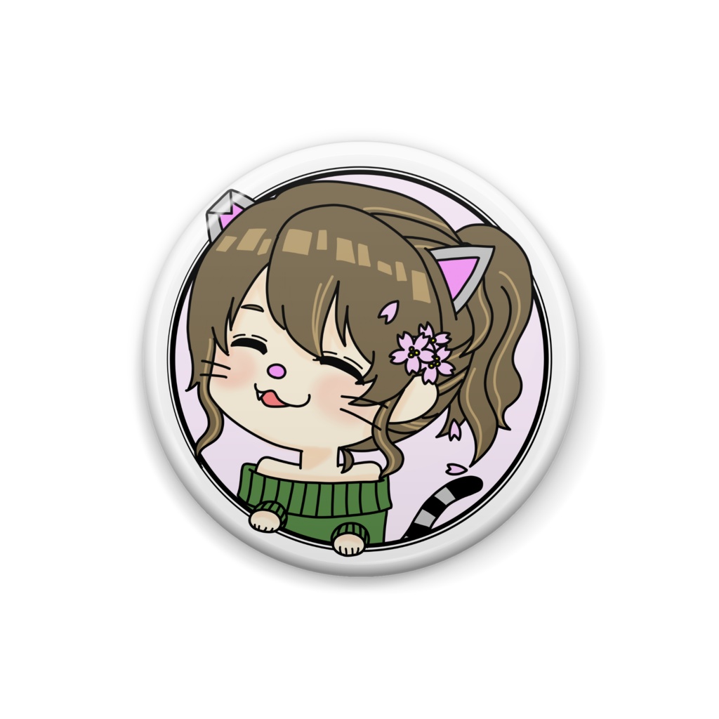 桜缶バッジ