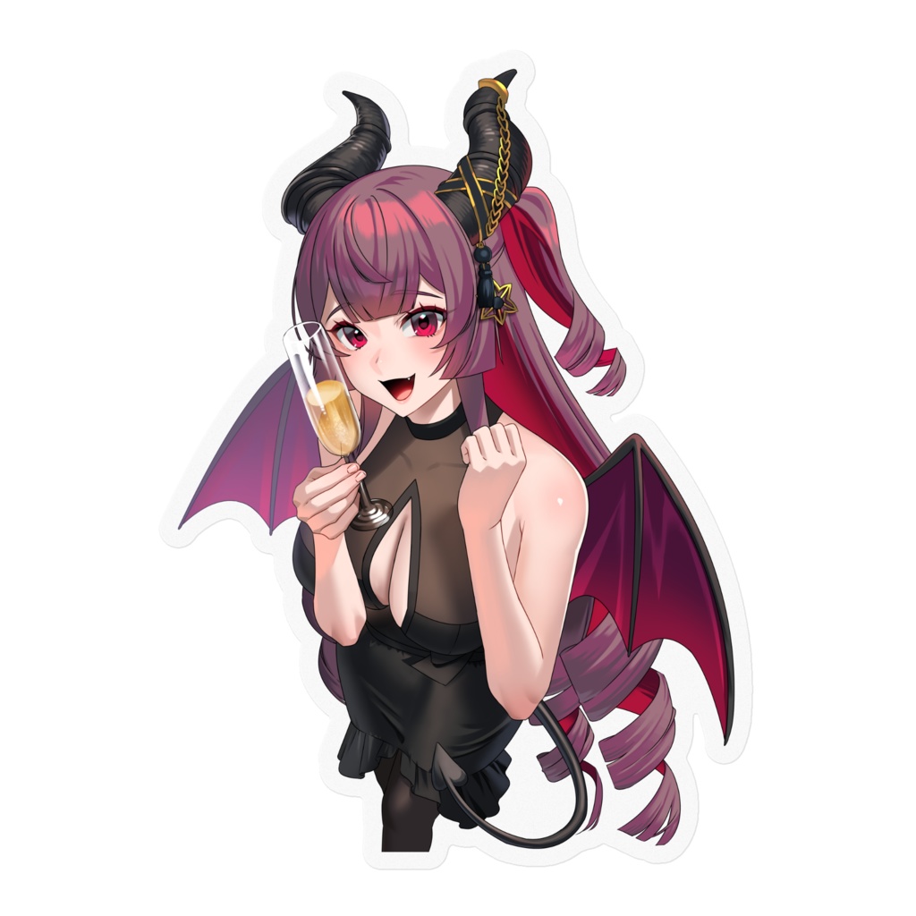 ステッカー(クリア) ばむめろ3周年